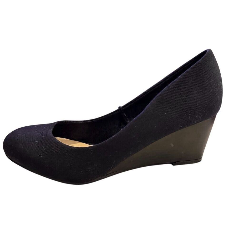 Seychelles Gertrude Women's Black Wedge Heels Size 7 Slip-On - Picture 4 of 11